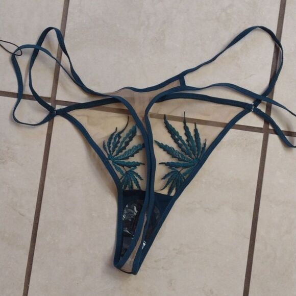 NWT Thistle and Spire Brooklyn Haze Thong Emerald Green Butterscotch size 2X - Picture 8 of 12